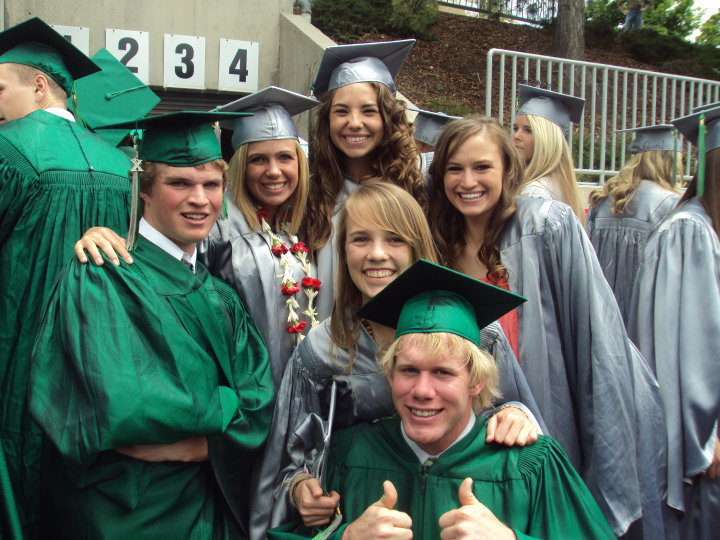 Young Lauryn Hock at Highschool Graduation. 