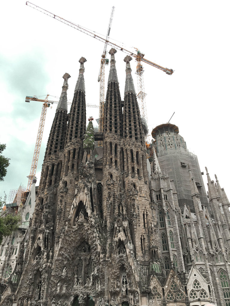 Familia Sagrada chapel in Barcelona Spain