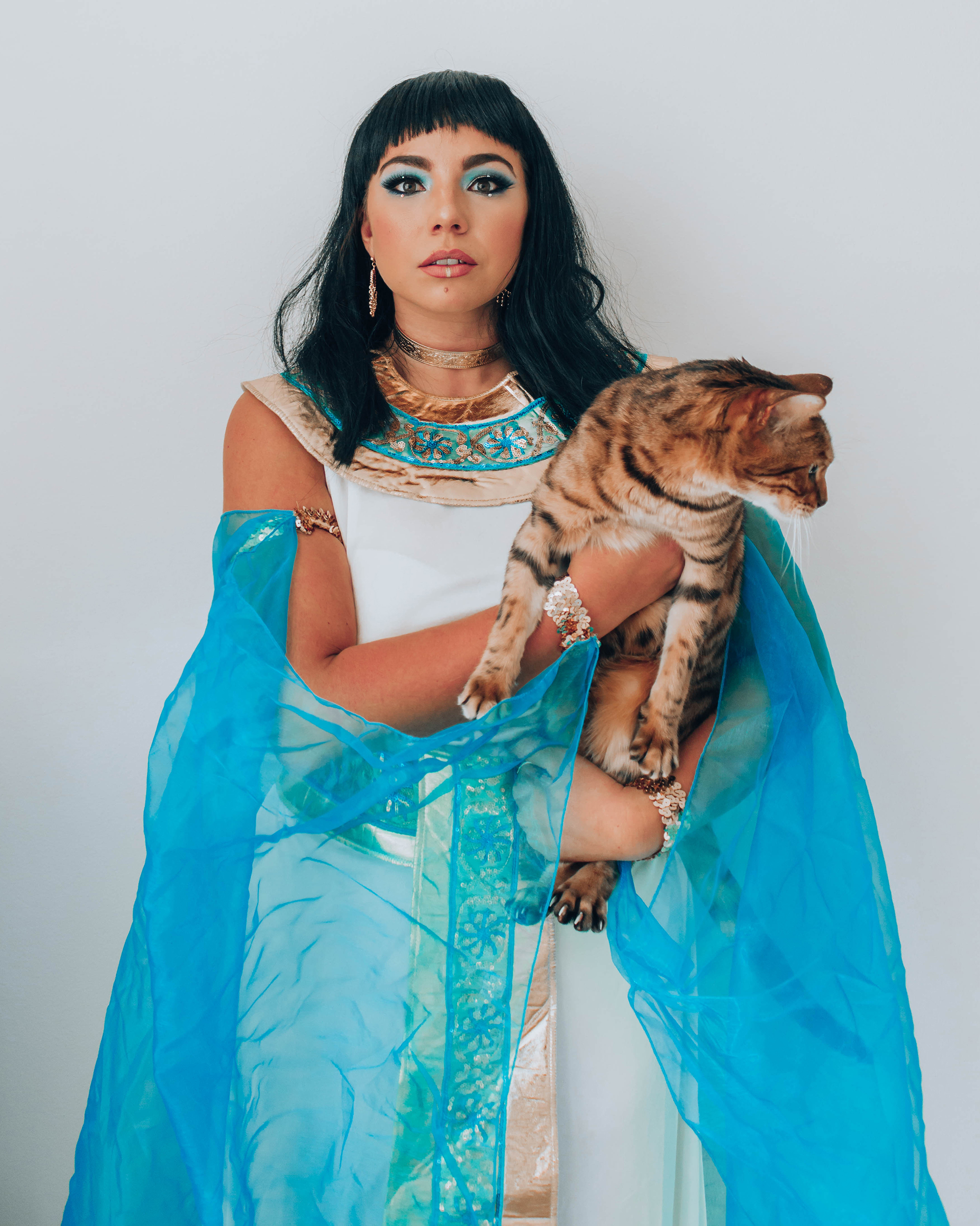 Lauryn Lasko Hock dressed up as Queen Cleopatra  to honor her as a female role model